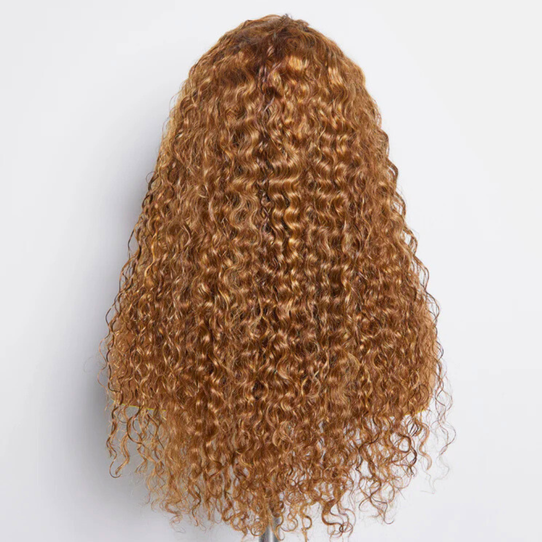 Belle Vie 22-24 Inch Pre-Plucked 13"x4" Lace Front Water Wavy Wig Free Part 200% Density-100% Human Hair