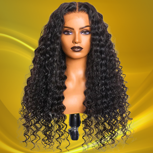 Belle Vie 200% Density HD 13x4 Full Frontal Lace Wig Deep Wave