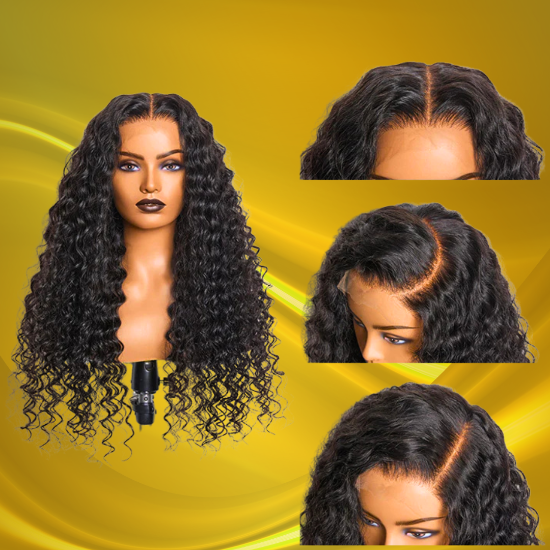 Belle Vie 200% Density HD 13x4 Full Frontal Lace Wig Deep Wave