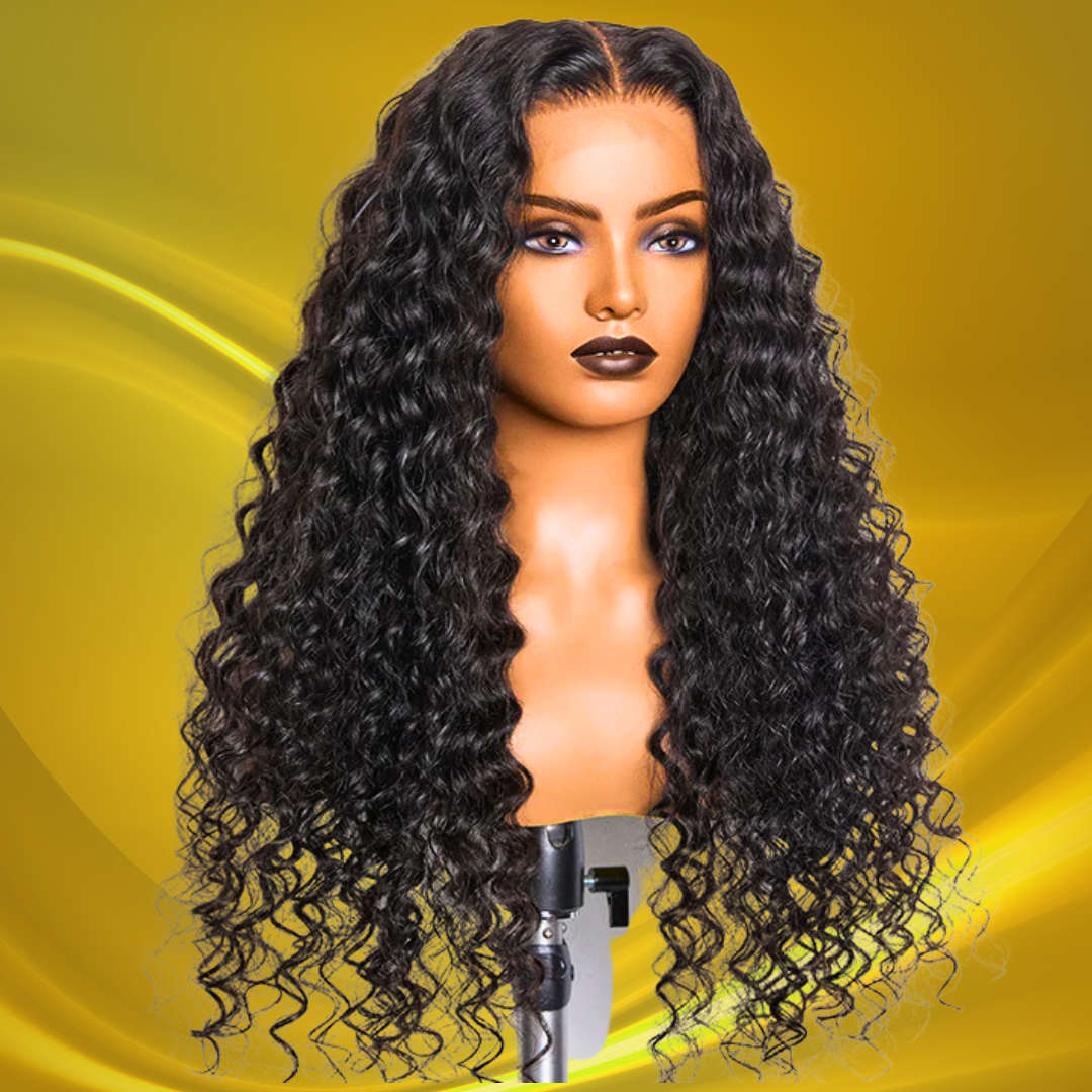 Belle Vie 200% Density HD 13x4 Full Frontal Lace Wig Deep Wave